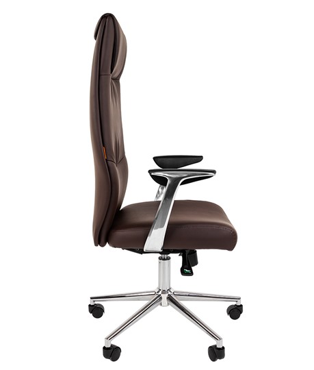 Кресло CHAIRMAN Vista Экокожа премиум коричневая (vista) в Смоленске - изображение 4