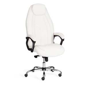 Офисное кресло BOSS Lux, кож/зам, белый, арт.21152 в Смоленске