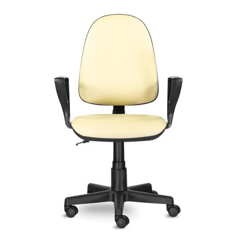 Офисное кресло Brabix Prestige Ergo MG-311 (регулируемая эргономичная спинка, кожзам, бежевое) 531878 в Смоленске - изображение 5