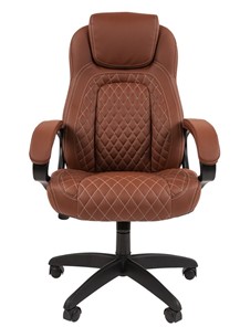 Компьютерное кресло CHAIRMAN 432, экокожа, цвет коричневый в Смоленске - предосмотр 3