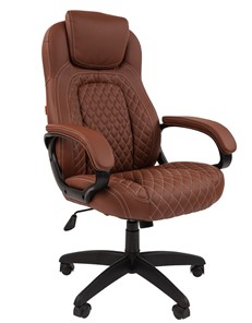 Компьютерное кресло CHAIRMAN 432, экокожа, цвет коричневый в Смоленске - предосмотр 1