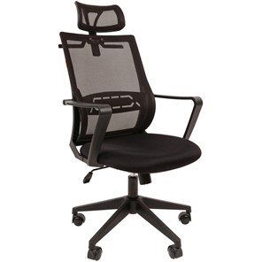 Офисное кресло CHAIRMAN 545 сетка/ткань черный в Смоленске