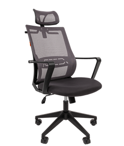 Компьютерное кресло CHAIRMAN 545 сетка/ткань серый в Смоленске