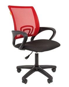 Офисное кресло CHAIRMAN 696 black LT, красное в Смоленске