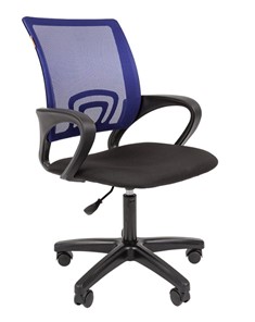 Офисное кресло CHAIRMAN 696 black LT, синий в Смоленске