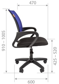 Офисное кресло CHAIRMAN 696 black LT, черный в Смоленске - предосмотр 2