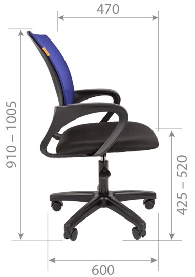 Офисное кресло CHAIRMAN 696 black LT, черный в Смоленске - изображение 2