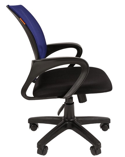 Кресло компьютерное CHAIRMAN 696 black Сетчатый акрил DW61 синий в Смоленске - изображение 2