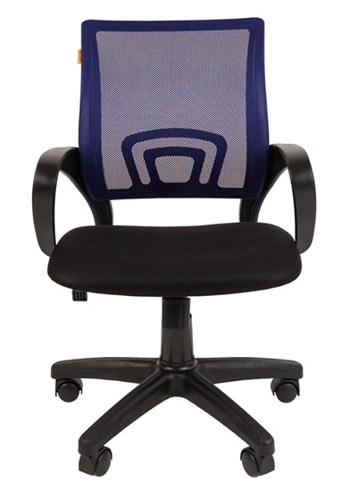 Кресло компьютерное CHAIRMAN 696 black Сетчатый акрил DW61 синий в Смоленске - изображение 1