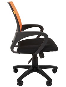 Кресло компьютерное CHAIRMAN 696 black Сетчатый акрил DW66 оранжевый в Смоленске - предосмотр 5