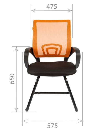 Офисное кресло CHAIRMAN 696V, TW-01, цвет черный в Смоленске - изображение 2
