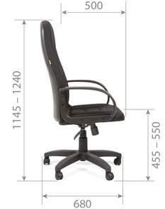Офисное кресло CHAIRMAN 727 TW 12, цвет серый в Смоленске - предосмотр 5
