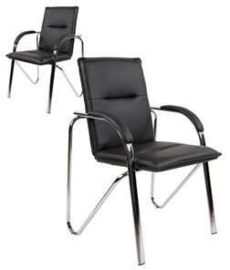 Кресло офисное CHAIRMAN 851 экокожа черная (2 шт. в комплекте) в Смоленске - предосмотр