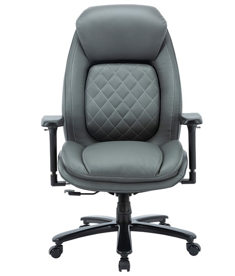 Кресло офисное CHAIRMAN CH403, серый, эко кожа в Смоленске - изображение 1
