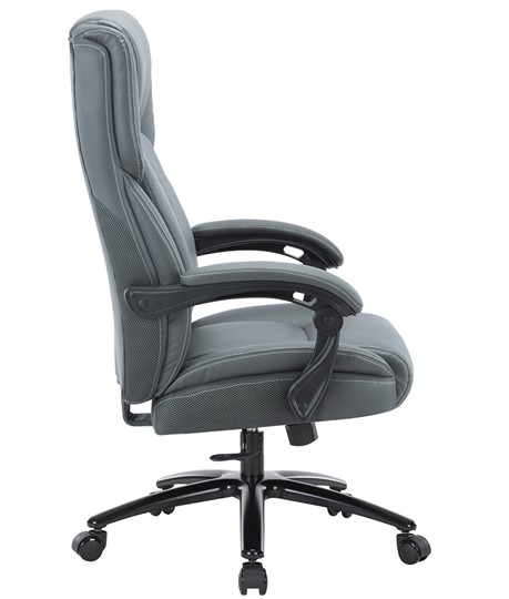 Офисное кресло CHAIRMAN CH415 эко кожа серая в Смоленске - изображение 2