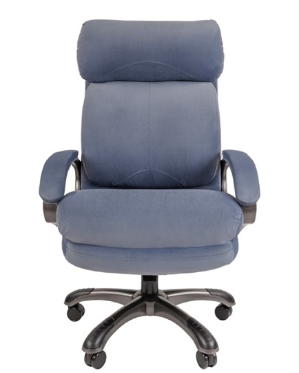 Компьютерное кресло CHAIRMAN HOME 505, велюр голубое в Смоленске - изображение 3