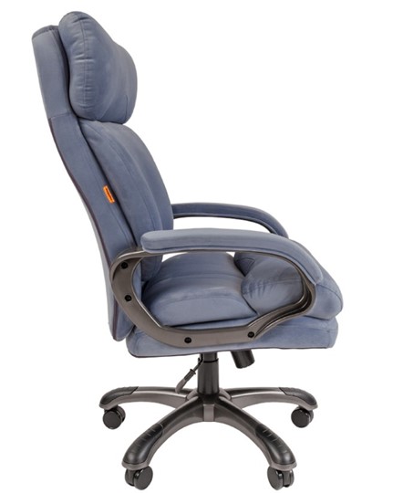 Компьютерное кресло CHAIRMAN HOME 505, велюр голубое в Смоленске - изображение 4