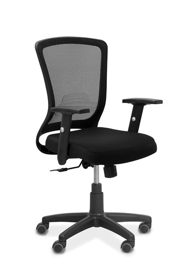 Кресло офисное Фьюжн, сетка/ткань TW / черная/черная в Смоленске - изображение 9