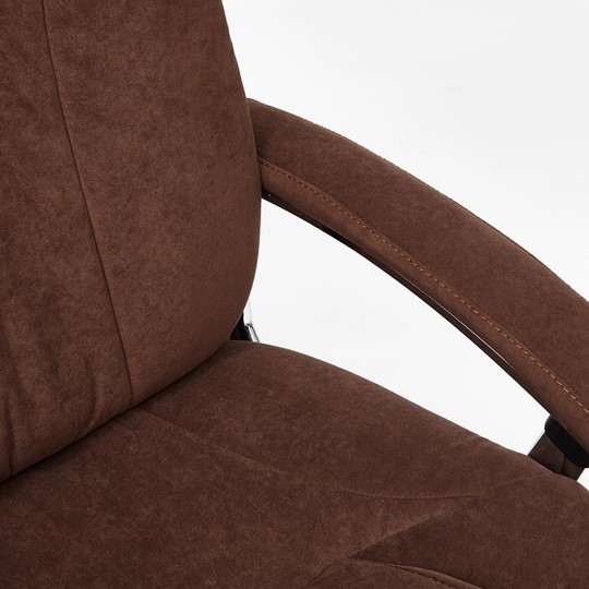 Офисное кресло SOFTY LUX флок, коричневый, арт.13595 в Смоленске - изображение 10