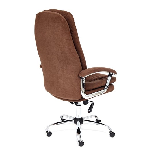 Офисное кресло SOFTY LUX флок, коричневый, арт.13595 в Смоленске - изображение 3