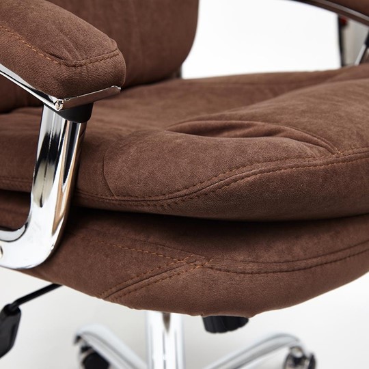Офисное кресло SOFTY LUX флок, коричневый, арт.13595 в Смоленске - изображение 9