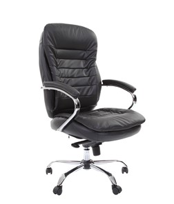 Офисное кресло CHAIRMAN 795 кожа, цвет черный в Смоленске