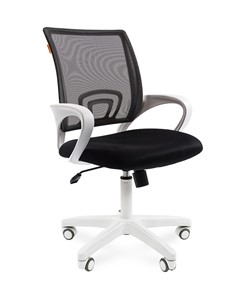 Кресло компьютерное CHAIRMAN 696 white, черный в Смоленске