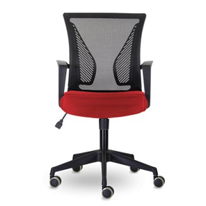 Компьютерное кресло Brabix Wings MG-309 (пластик черный, сетка, черное/красное) 532014 в Смоленске