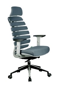 Офисное кресло Riva Chair SHARK (Серый/серый) в Смоленске