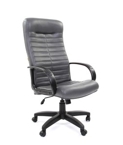 Кресло компьютерное CHAIRMAN 480 LT, экокожа, цвет серый в Смоленске - предосмотр