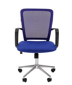 Офисное кресло CHAIRMAN 698 CHROME new Сетка TW-05 (синий) в Смоленске - предосмотр 2