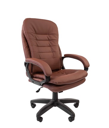 Компьютерное кресло CHAIRMAN 795 LT, экокожа, цвет коричневый в Смоленске - изображение
