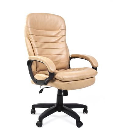 Офисное кресло CHAIRMAN 795 LT, экокожа, цвет бежевый в Смоленске - изображение
