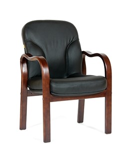Кресло офисное CHAIRMAN 658 Натуральная кожа черный в Смоленске - предосмотр