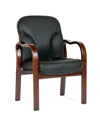 Кресло офисное CHAIRMAN 658 Натуральная кожа черный в Смоленске - изображение