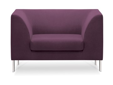 Кресло в офис Сиеста, ткань Сахара / фиолетовая С33 в Смоленске