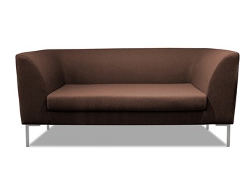Мягкий офисный диван Сиеста 2-местный, ткань Bahama / шоколад в Смоленске
