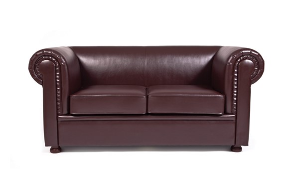 Прямой диван Честер лайт двухместный, экокожа в Смоленске - изображение