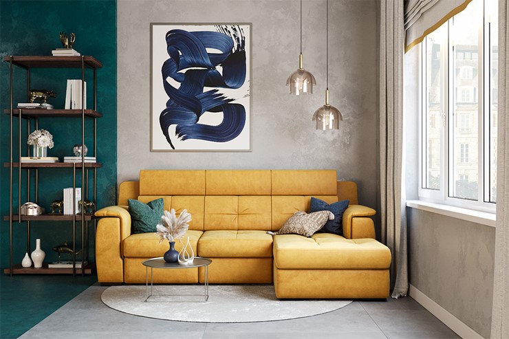 Угловой диван Бруклин с оттоманкой в Смоленске - изображение 7