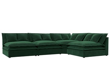 Угловой диван Лига-040, Зеленый (велюр) в Смоленске