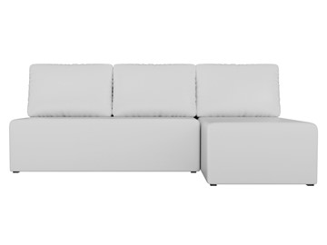 Угловой раскладной диван Поло, Белый (экокожа) в Смоленске - предосмотр 1