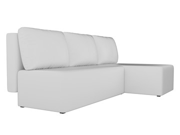 Угловой раскладной диван Поло, Белый (экокожа) в Смоленске - предосмотр 2