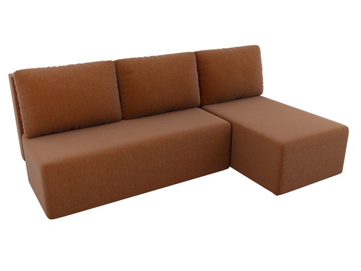 Угловой раскладной диван Поло, Коричневый (рогожка) в Смоленске - изображение 3
