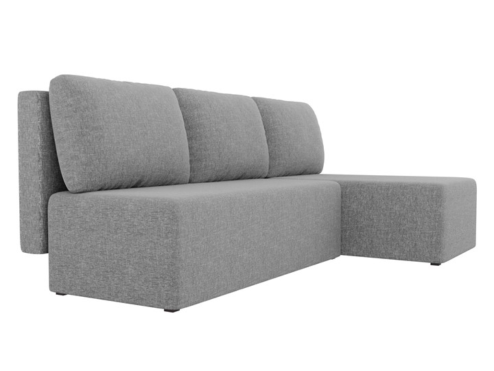 Угловой раскладной диван Поло, Серый (рогожка) в Смоленске - изображение 2