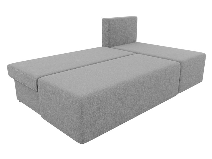 Угловой раскладной диван Поло, Серый (рогожка) в Смоленске - изображение 4