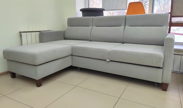 Угловой диван Марсель Luma 13 серый велюр в Смоленске - изображение