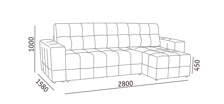 Угловой диван с оттоманкой Реал ДУ в Смоленске - изображение 5