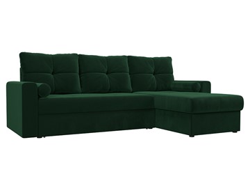Угловой раскладной диван Верона, Зеленый (Велюр) в Смоленске