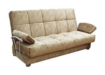 Прямой диван Милана 6 БД с хром. подлокотниками, Боннель в Смоленске
