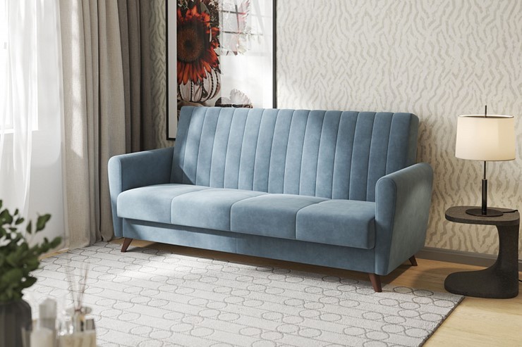 Прямой диван Монако, Оникс 17 в Смоленске - изображение 1
